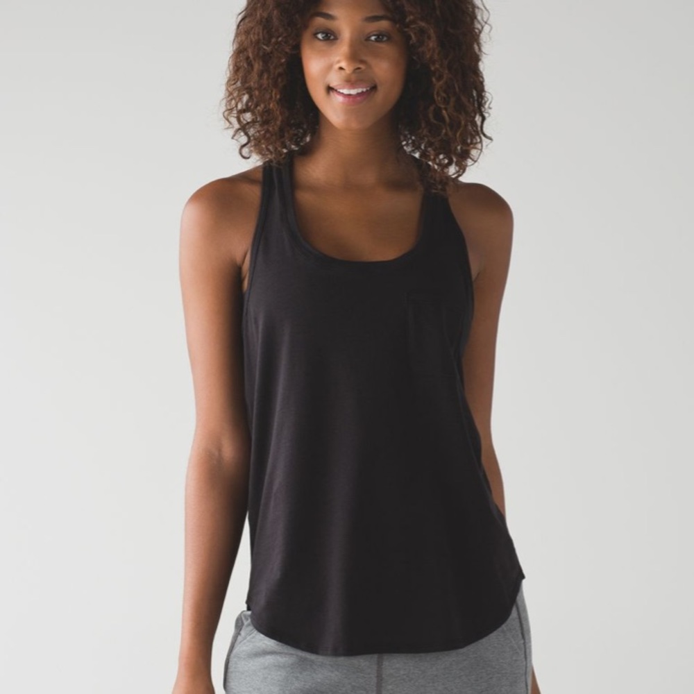 Lululemon Yogi Racer Back 
Black